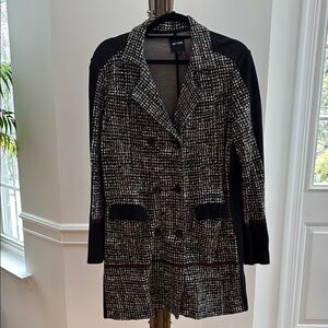 Nic + Zoe Black and White Tweed Jacket